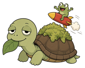 rocket frog sticker